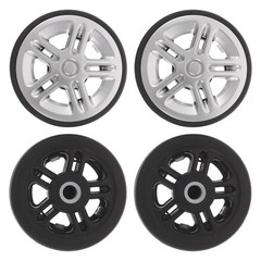 4Pcs Replacement Wheels for Suitcase Rubber Durable Swivel Luggage Repair