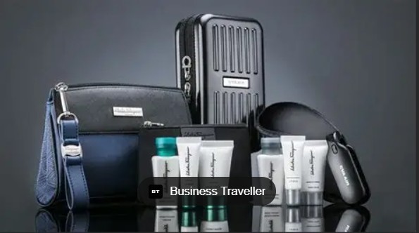 EVA Air Salvatore Ferragamo Royal Laurel Business Class Amenity Kit (Soft bag)