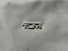 TUMI for Delta Silver Zip Pouch Travel Case Cosmetic Toiletry Bag