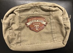 Texas A&M Aggies Canvas Travel Bag – Distressed Look – Retro Leather Patch