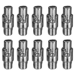 For magnets, 10 pcs rope terminals, 3mm hole, gunmetal