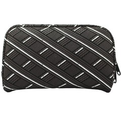 Jungle Hive Odor Blocking Travel Pouch – Purple & White Geometric Utility Bag