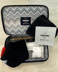 NEW MISSONI Delta One® First Class Amenity Kit Case – Dark Navy Blue