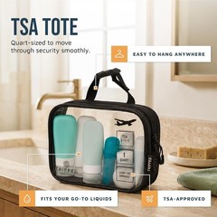 Hanging Toiletry Bag + TSA Liquid Bags