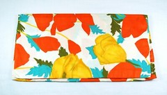 FABRIC TRAVEL POUCH 11.5&Prime; X 6&Prime; Poppy Print