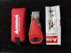 Addalock Portable Door Lock Safety Travel Hotel Security Red Case NEW