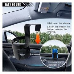 2PCS Car Cup Holders, Black Drink Water Bottle Auto Can, 2PCS,