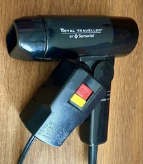 Royal Traveller Samsonite Hair Dryer Dual Voltage Compact Tiny 4.5” Folds Tested