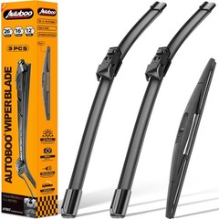 26&Prime;+16&Prime; Windshield Wipers with 12&Prime; Rear Wiper Sets Replacement for Crosstrek …
