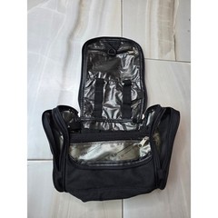 Kenneth Cole Reaction Hanging Toiletry Bag Black Nylon Travel Organizer Case A5