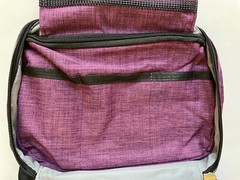Toiletry Bag Multiple Compartments 3-Sections 8.5&Prime;x5.5&Prime;x3.5&Prime; Purple NEW