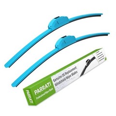 OEM QUALITY 22&Prime; + 22&Prime; Premium All-Season Blue Windshield Wiper Blades (Set of