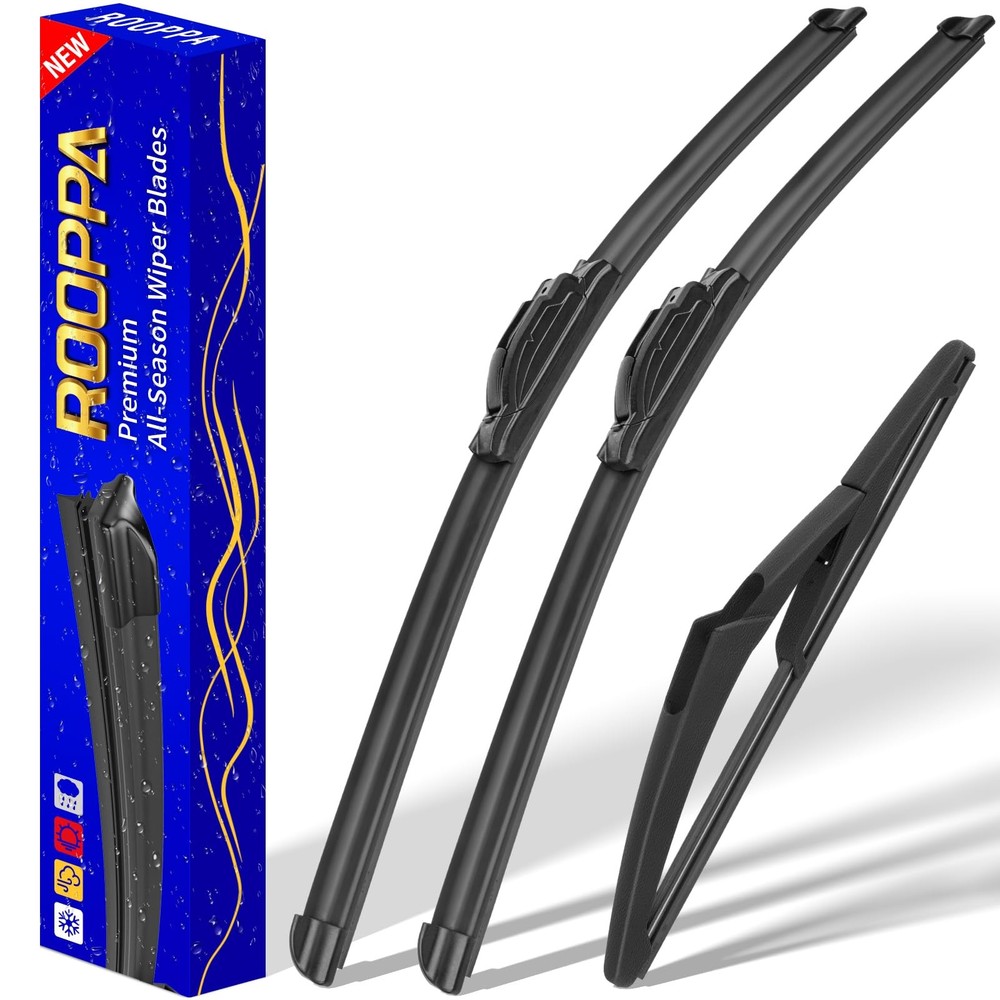 3 wipers Replacement for 2006-2011 Mini Cooper, 19&Prime;/18&Prime;/10&Prime; (Set of 3)