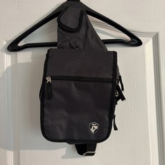 HEYS Travel Mate V3 Crossbody Utility Bag Black Expandable w/ Passport Holder