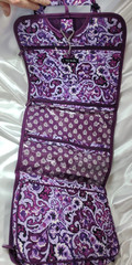 Vera Bradley ICONIC HANGING TRAVEL ORGANIZER in LILAC PAISLEY Purple Luggage NWT