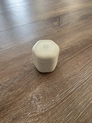 Cadence Medium Capsule In Color Sand With Sun Icon Label For Sunscreen