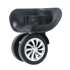 4pcs 10.2*6.5cm Replacement Luggage Suitcase Wheels Swivel Wheel Black