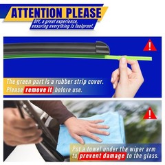 3 Wiper Blades Set for 2006-2014 Kia Sedona 2007-2010 Hyundai Entourage