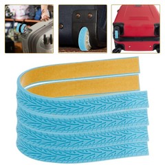 4Pcs Sky Blue Silicone Luggage Feet Caps Durable Silent Travel Wheel Protectors