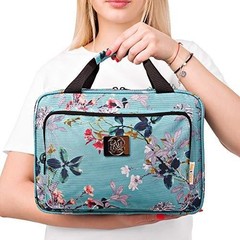 Bang & Carsen Large Hanging Toiletry Bag Azure Floral Travel Cosmetic Organizer