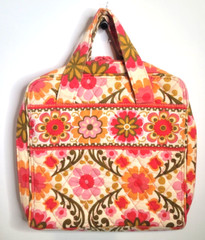 Vera Bradley Folkloric Pattern Tech Organizer Toiletry Bag 9 x 9&Prime; Fast Shipping