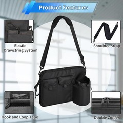 Airplane Pocket Organizer in Flight Seat Back Organizer Bag for Water Bottle