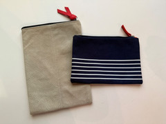 Air France Toiletry Bags Set of 2 Zipped Pouch