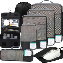 4 Set/6 Set/8 Set Compression Packing Cubes Travel Accessories