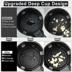 SINGARO Car Cup Holder 3.15 inches (diameter), 1.18 (height), Black