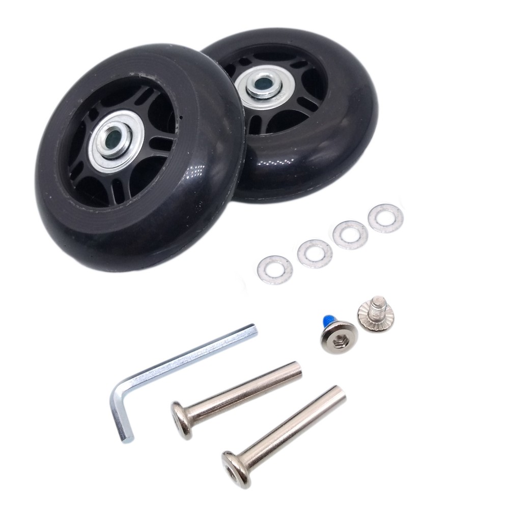 2Set OD 78mm Luggage Suitcase Replacement Wheels Axles Repair Wrench