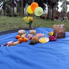 Large Beach Towel Sand Resistant Picnic Mat Blue 2M X 2.1M