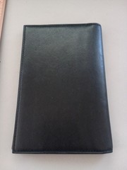 Lot of 2 TUMI Travel Wallet Organizers Passports Credit Cards Black Leather