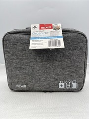 Maxell Tech Gear Organizer Travel Carry Case w/ Mesh Pockets for USBs Gray