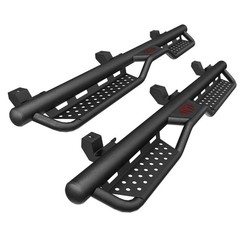 6&Prime; Powder Coated Running Boards Side Steps For 2018-2025 Jeep Wrangler JL 4 Door
