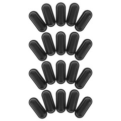 20Pcs Reusable Black Plastic Luggage Bracket Feet Stand Pads Replacement Parts