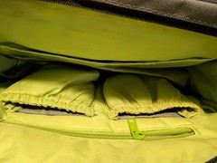 Eddie Bauer Black/Green Travel Bag Shoulder Strap, Multiple Zip Pockets