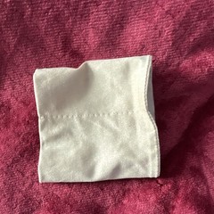 Outerware Travel Beige Fabric Zipper Arm or Leg Bag Pouch Case, 6x5x1 in