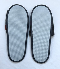 American Nest Slippers 1-size About 11&Prime; Gray Knit Texture Packaged Bag NEW