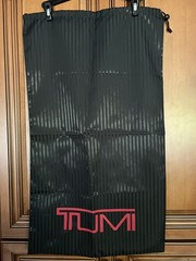 TUMI Luggage Travel Laundry Black Nylon Drawstring Dust Bag 29” x 17” Nice