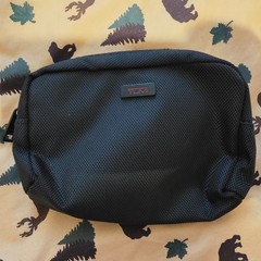 Tumi For Delta Black Toiletry Bags Travel Organizer Pouch Storage Casual