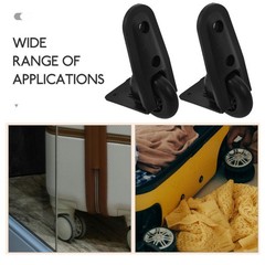 2Pcs Reusable Black Suitcase Replacement Wheels for Travel Luggage
