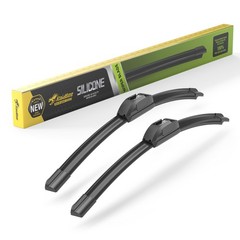 ® 22&Prime;+19&Prime; Silicone Windshield Wiper blades Replacement for Ford Focus 2000-20…