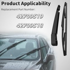 Rear windshield wiper blade Compatible with Chevrolet Trailblazer 2019