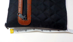 Airway Travel Organizer Bag Black Pouch Foldable Quilted Unisex