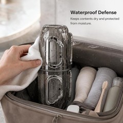 Toothbrush Travel Case, 2-in-1 Plastic Holder for Travel & Storage, for