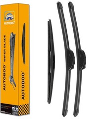 Ford Flex Windshield Wipers 24&Prime; 22&Prime; & 12&Prime; Rear Blade Replacement Pack of 3
