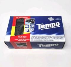 NIB TEMPO Starter Kit Sunvisor Tissue Holder Car Case w/ 2 Refill Packs SEALED