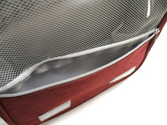 Redwood Apartment Neighborhoods Red/Gray Toiletry Multi-Pocket Handle Travel Bag