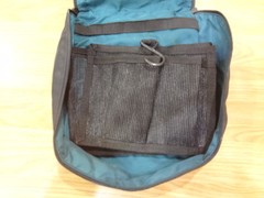 L.L. Bean LL Bean Travel Bag Organizer Black/Blue 10×8 inches