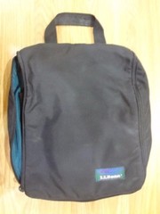 L.L. Bean LL Bean Travel Bag Organizer Black/Blue 10×8 inches